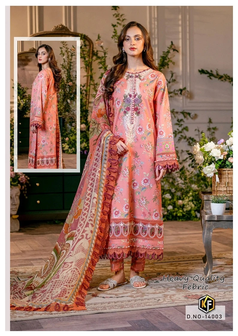 Keval Sobia Nazir Vol 14 Cotton Wholesale Pakistani Salwar Suit Catalog — Wholesale Salwar Suits, Keval Fab wholesale from Surat - Gallery Image 4